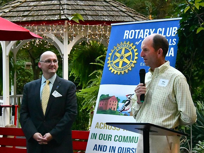 At L'Auberge Chez François in Great Falls, more than 70 business leaders met to discuss building community. Old Brogue owner Mike Kearney discusses the value of volunteering and increasing connections.