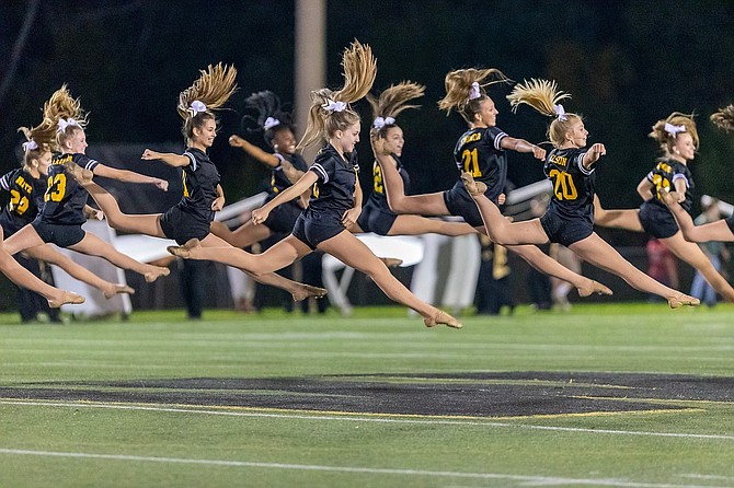 The dance team shows Westfield school spirit.