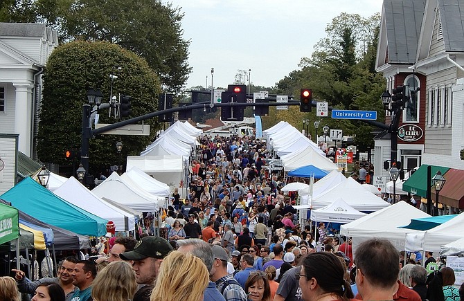 An estimated 30,000 people attended the 43rd annual Fairfax Fall Festival.