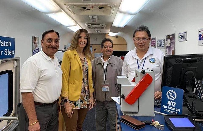 Del. Eileen Filler-Corn hosted “DMV 2 Go,” the Virginia Department of Motor Vehicles’ mobile office on wheels, for a special REAL ID event at the Pohick Regional Library in Burke.