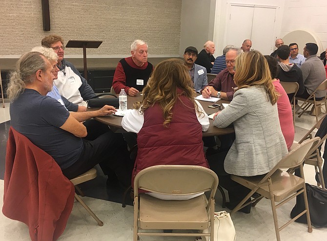 Herndon Town Council answers questions from the public at Community Roundtable #3, held Wed., Oct. 23.