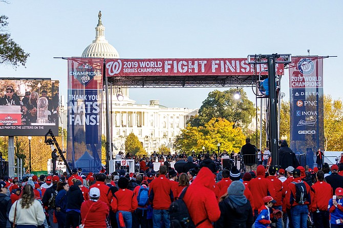 The Washington Nationals World Series parade culminated with a rally on the National Mall.