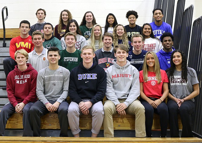 These 23 student-athletes will continue their academic and athletic careers at the next level.