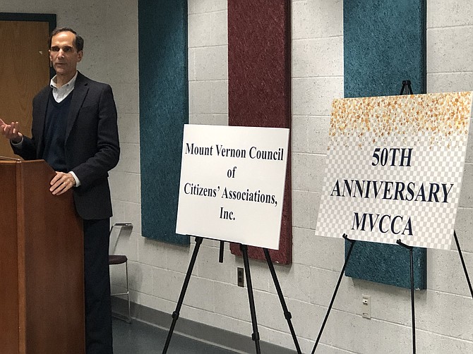 Mount Vernon Supervisor Dan Storck praised the MVCCA achievements over the last 50 years.