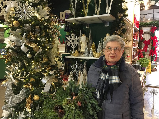 Nancy Richards was shopping in Holly, Woods and Vines on Small Business Saturday for holiday decorations.