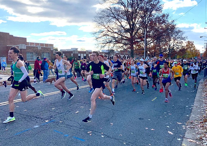 Runners take to the course of the 44th annual Alexandria Turkey Trot Nov. 28 in Del Ray.