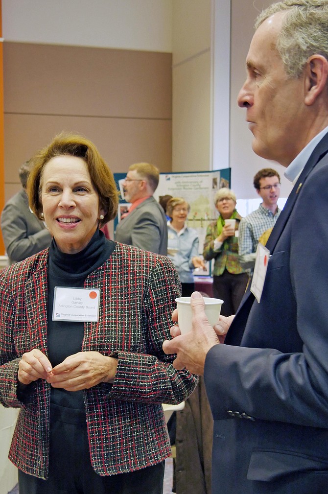 Arlington County Board Member Libby Garvey and Alexandria City Manager Mark Jenks.