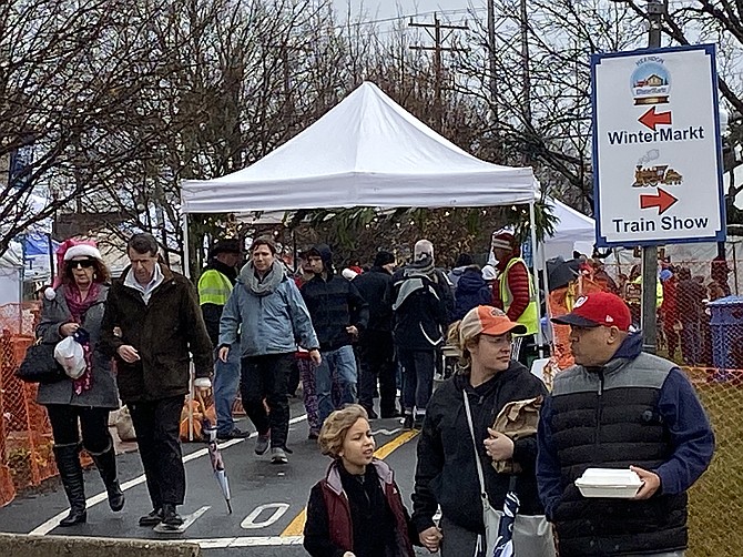 A reported 7,400 merrymakers attended the inaugural Herndon WinterMarkt on Sat., Dec. 14, held in conjunction with the annual Train Show.