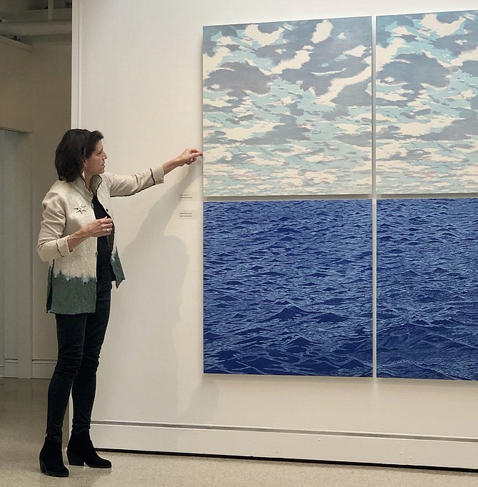 Artist Eve Stockton explains how this ocean series was created years apart from one another. The top and bottom pieces were entirely different projects.