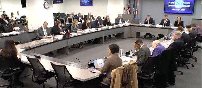 Fairfax County Board of Supervisors Legislative Committee Meeting, Jan. 17, 2020.