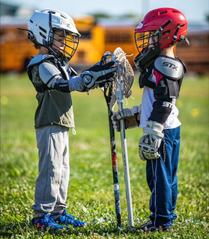 About 40-50 boy players and 30-40 girl players of all ages participated in Herndon Reston Youth Lacrosse Fall Ball program.