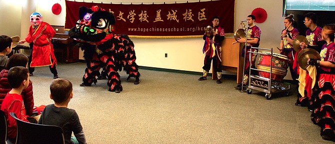 The costumes were colorful at the Potomac Library.