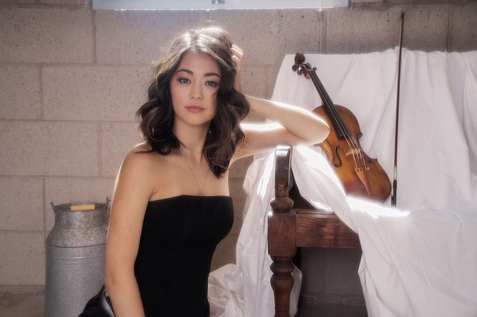 Violinist Simone Porter will be performing with The Fairfax Symphony Orchestra.