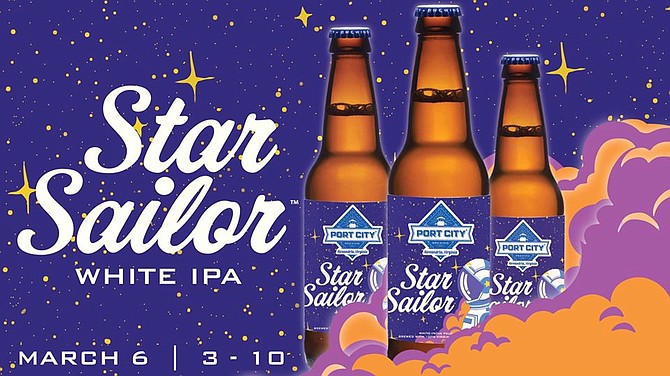 Star Sailor White IPA Release at Port City Brewing, March 6.