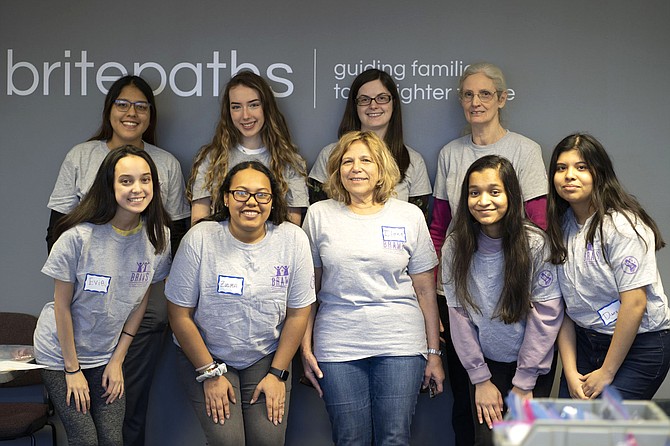 The BRAWS volunteers (in no particular order) are Zulma Solis, Sydney Lenard, Stephanie Schlea, Doris Garlock, Evie Garces-Foley, Diana Chavez Cruz, Ilene Trachtenberg, Fariha Tasneem and Katherine Fernandez.