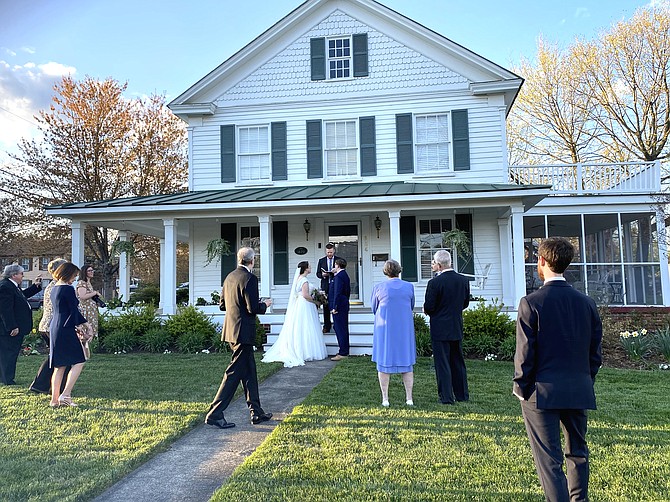 Seth and Heidi Field on their wedding day, March 30, 2020. Seth Field: “The pandemic met its match in the love exhibited by the new Field family.”