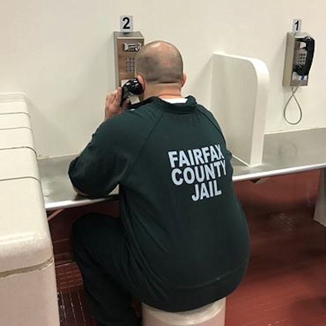 Effective March 18, personal visiting with inmates at the Adult Detention Center and Alternative Incarceration Branch was suspended to help prevent the spread of [COVID-19]. Instead, all inmates are given two free 15-minute phone calls per week.