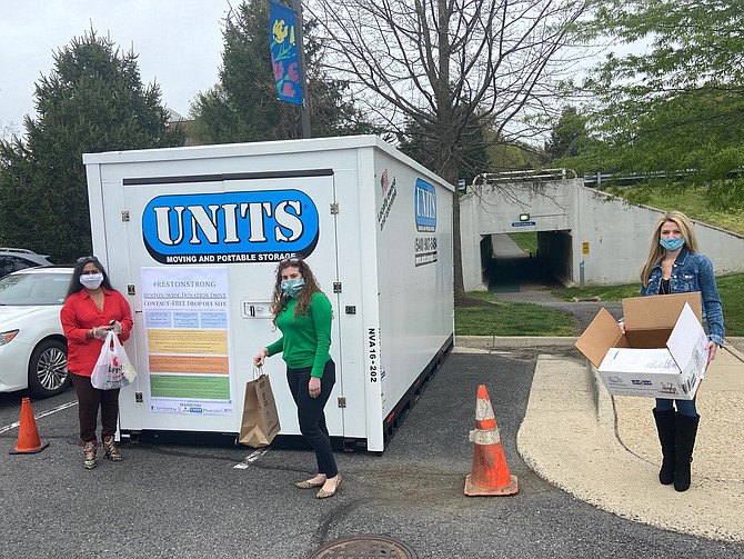 From left: Sarah Selvaraj-Dsouza, Candidate for the Reston Association; Samantha Beavers, President, South Gate Cluster; and Taralyn Tharp Kohler – Executive Director, CORE Foundation.