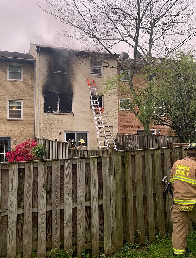 A woman died after a fire in her Centreville townhouse.