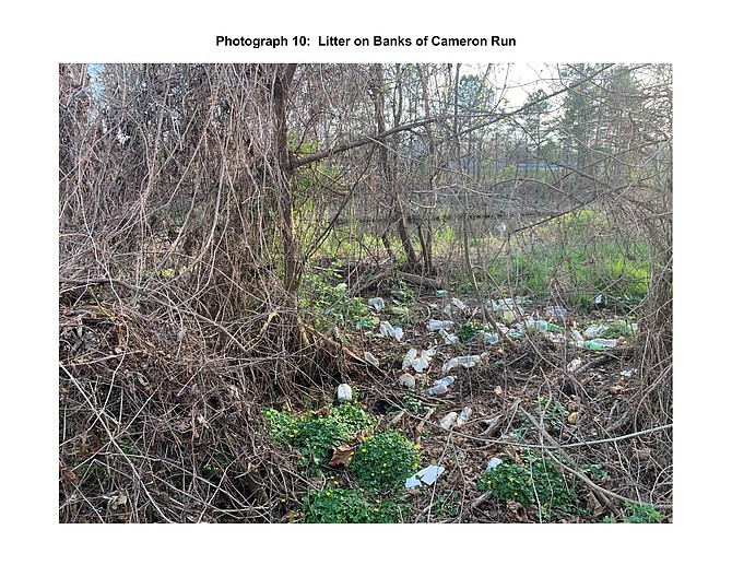 In Alexandria, the trash has overflowed the boundaries at the recycling center.