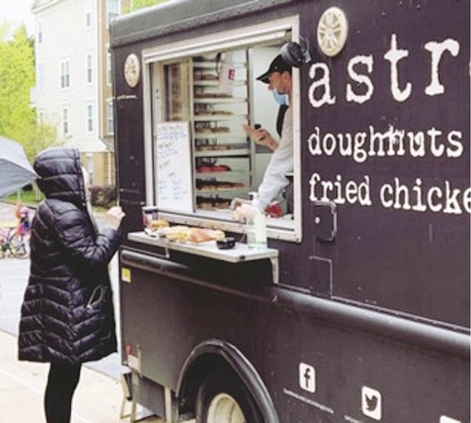 Astro Doughnuts and Waffles is one of many food trucks that has been visiting Cameron Station during the pandemic.