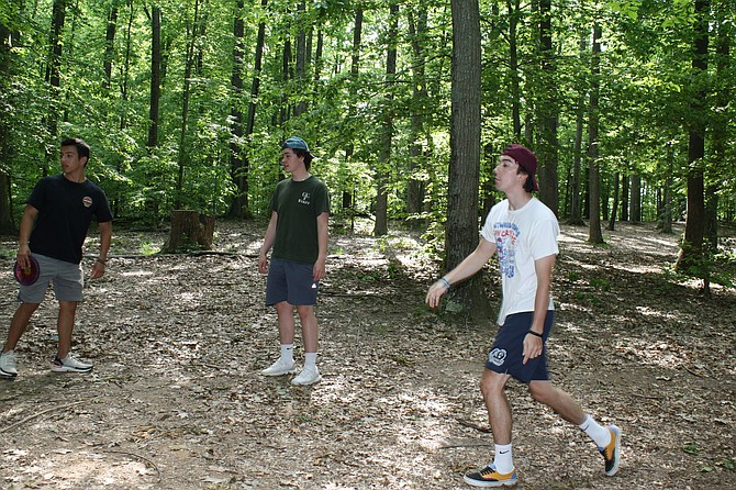 Frisbee Golf at Burke Lake was a hit for the social distancer's.