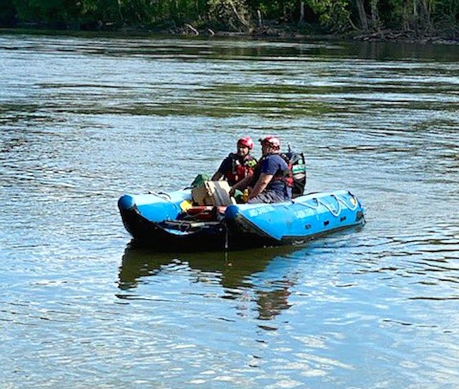 Rescue crews were busy over the weekend, and continued Tuesday morning search for a swimmer who jumped into the water in the vicinity of the Billy Goat Trail but from the Virginia side, and is presumed drowned.