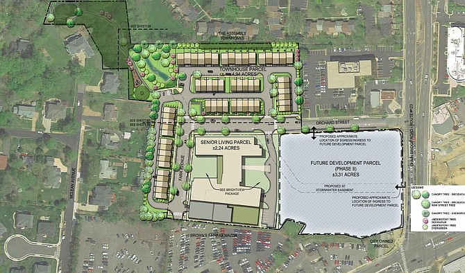 Map of the proposed Northfax West development.