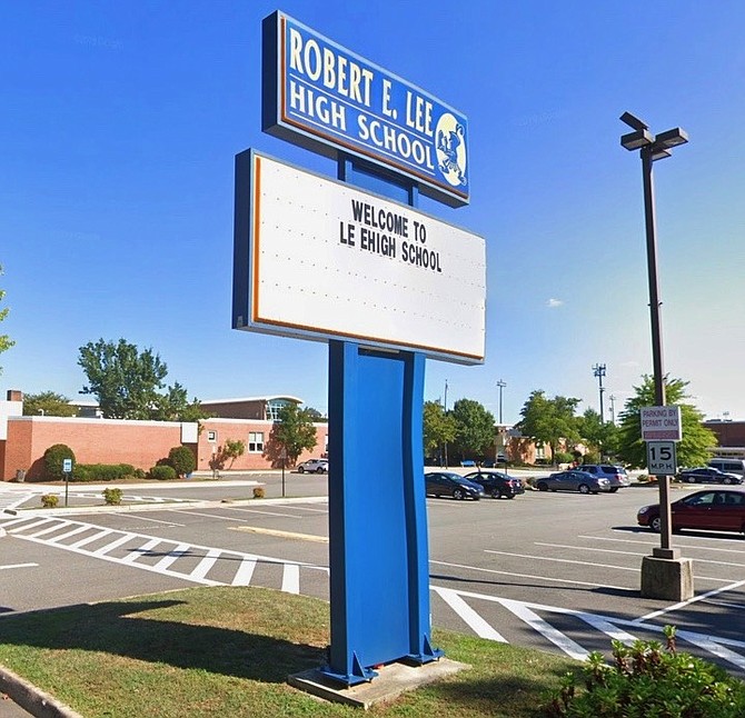 Robert E. Lee High School in Springfield.