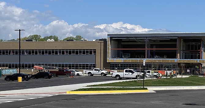 Work at Langston Hughes Middle School in Reston forges forward despite COVID-19. Families with students in any Fairfax County public school must decide and respond by July 10 which option is best  for their child(ren): in-school or remote learning for the 2020-21 academic year.