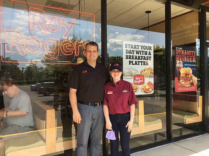 Roy Rogers is open for business. Local owner Jason Hunt and his daughter Delia welcome customers to their restaurant. The restaurant industry needs local support for a comeback.