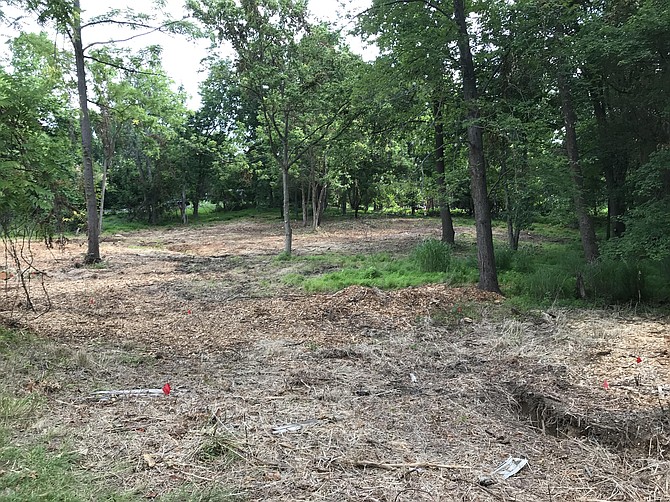 AFTER: A member of West Montgomery County Citizens Association noticed tree clearing on this lot, which required a permit because of the size of the lot and the amount of clearing.