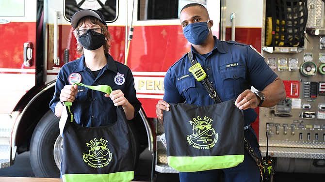 Adrian Allred's kits are well needed with the Fairfax County Fire and Rescue squads, like this one in Penn Daw.