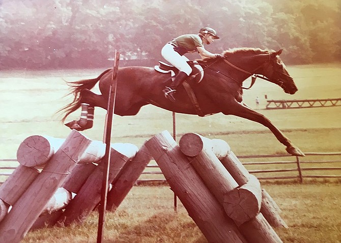 Riding was always important to Perri Wight Green of McLean, shown here riding "Crafty Craig" in 1978.