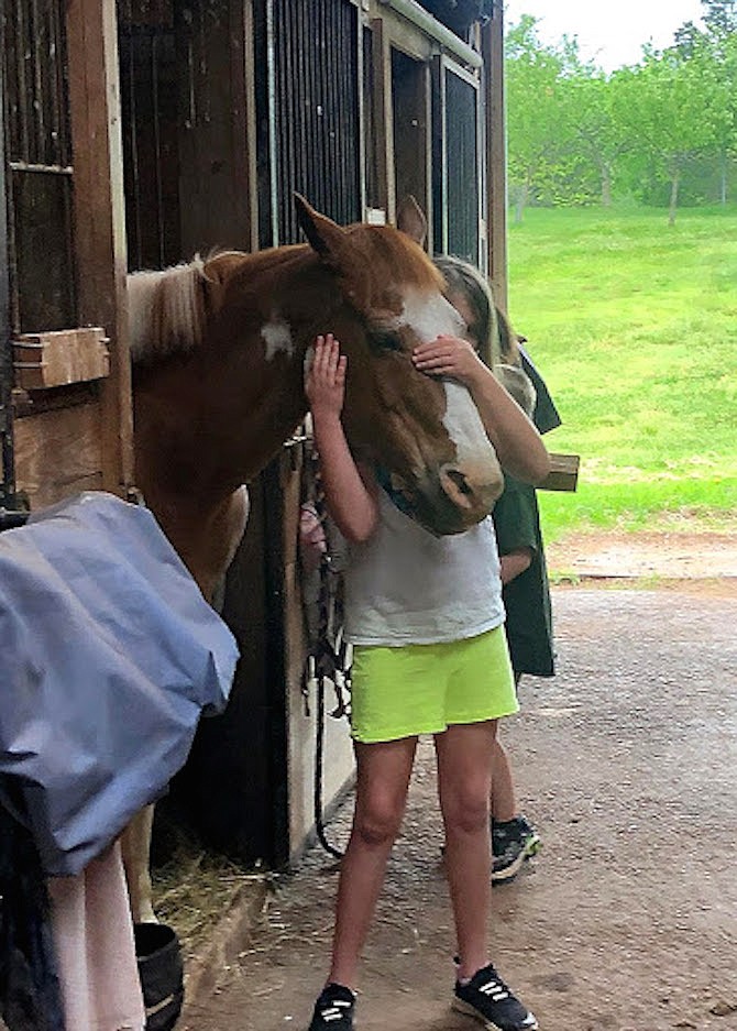 Tahlia Enstrom of Vienna with Ty at Bridle Paths in Leesburg.