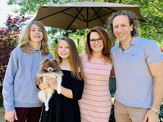 Mayor Lisa C. Merkel with husband  Dave Merkel and children Lila, 12, and Zachary Merkel, 16.