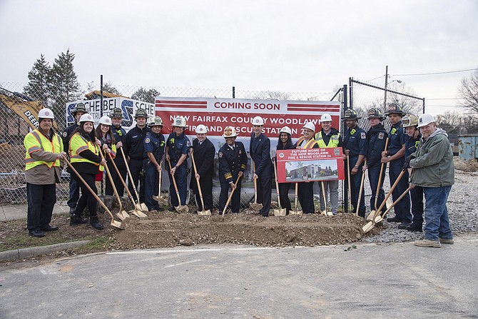 Woodlawn Fire Station groundbreaking. The 15,000 square-foot station is scheduled to open in spring 2022. It will be a two-level freestanding building that will be in operation 24 hours a day, seven days a week, housing up to 16 Fire and Rescue Department staff. The station will be outfitted with four single drive-through bays for emergency vehicles.