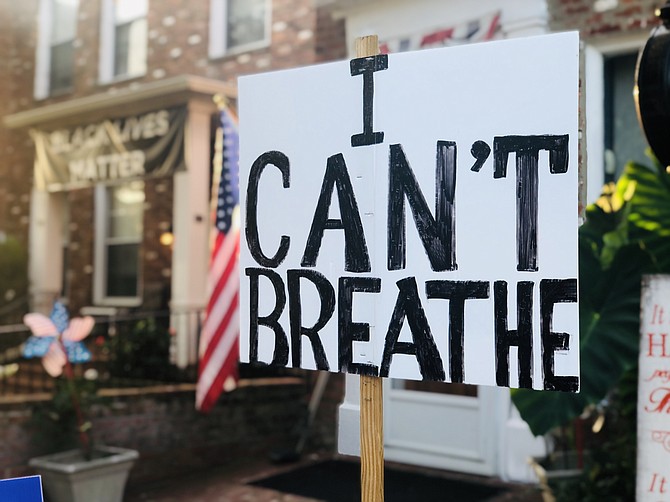 The Black Lives Matter movement began using ‘I can’t breathe’ in 2014 to honor Eric Garner, an unarmed Black man who was killed in a chokehold by police in New York City.