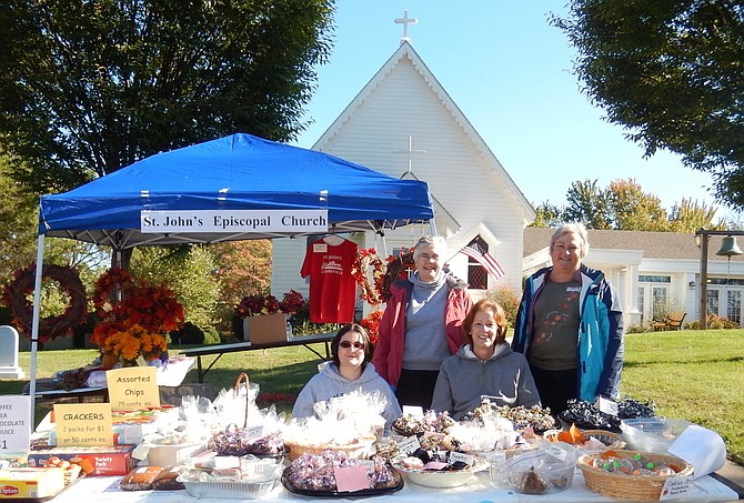 A bake sale on the grounds of St. John’s Episcopal Church at a previous Centreville Day.