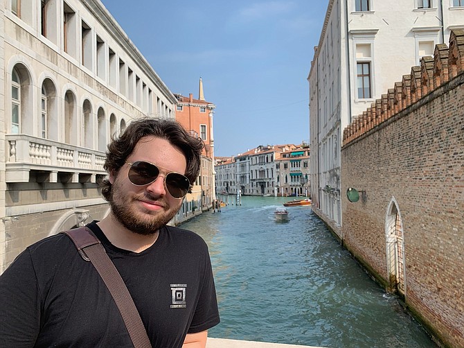 Duncan Lemp on a family vacation in Venice in 2019.