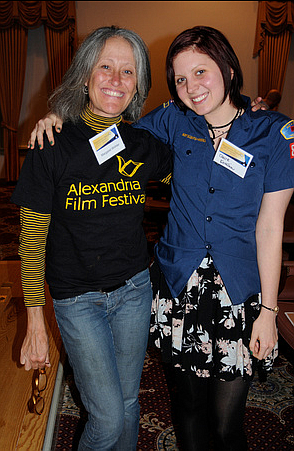 Film festival's Claire Ensslin and Margaret Wohler.