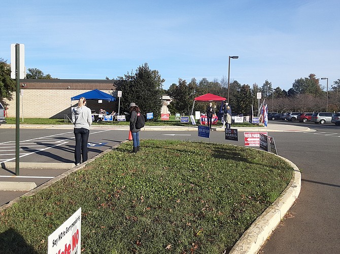 Voters flocked to certain schools in Mount Vernon on Tuesday.