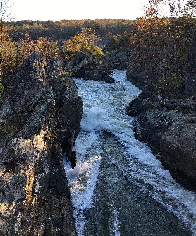 A chute of the Potomac River near Great Falls. The Potomac River is the source of drinking water for more than 6 million people in the metropolitan area.