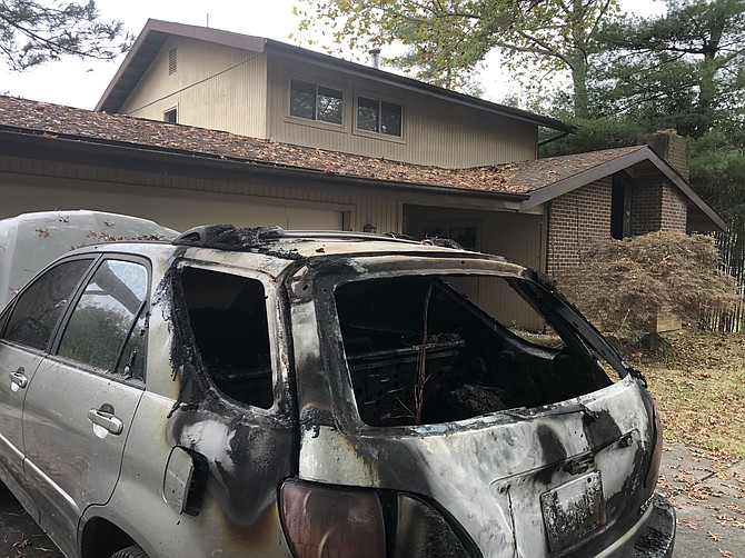 The fire on Korman Drive in Potomac on Oct. 26 was investigated for arson.