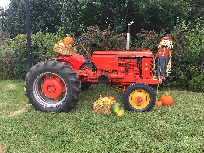 The antique tractor in front of Mamma’s Kitchen shows the farm-to-table orientation of the menu.