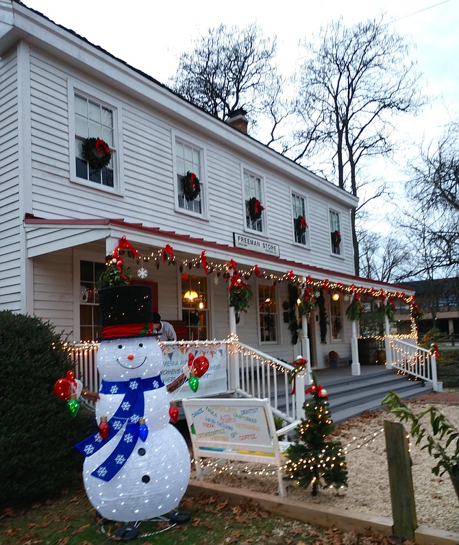 Members of Ayr Hill Garden Club and Historic Vienna, Inc. decorated the Freeman Store and Museum for the holidays.