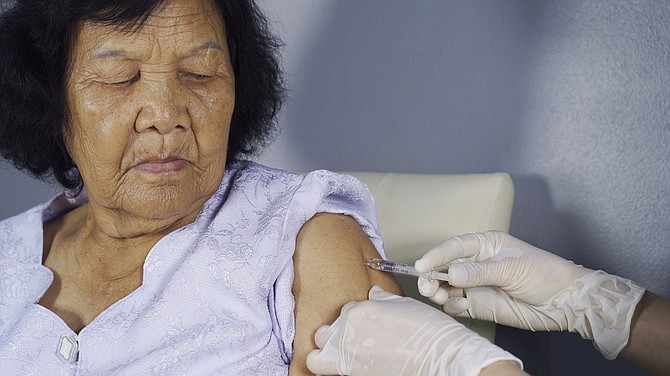 Flu shots are encouraged for seniors, particularly those with underlying medical conditions.