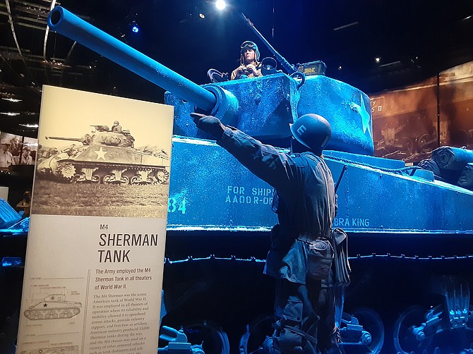 The tank from the Battle of the Bulge in World War II.