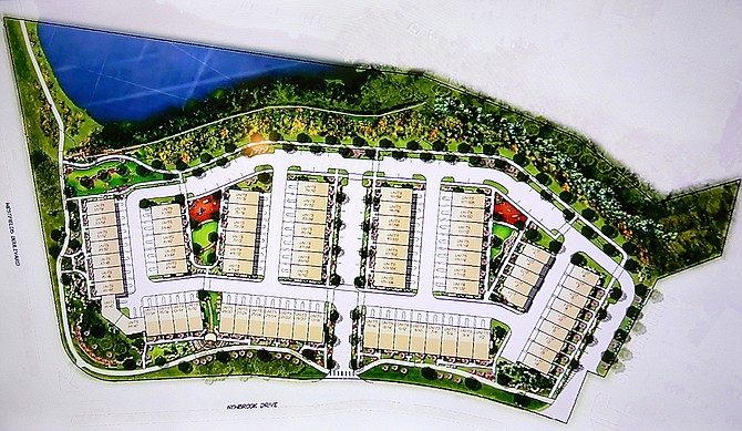 Site plan of the Stonebrook residential development in Chantilly.