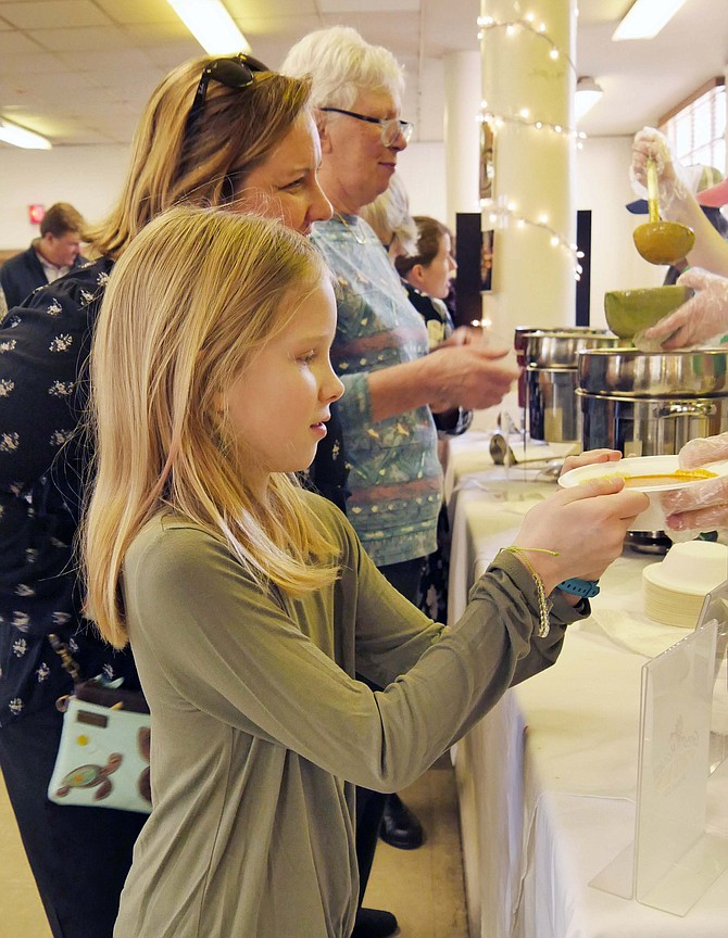 AFAC Empty Bowls fundraising event at St. Andrew’s Episcopal Church in February 2020.